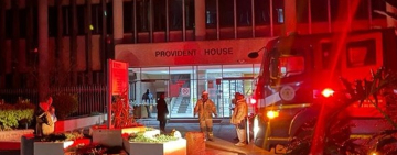 Fire Engulfs Offices in Provident House Building, Investigation Underway